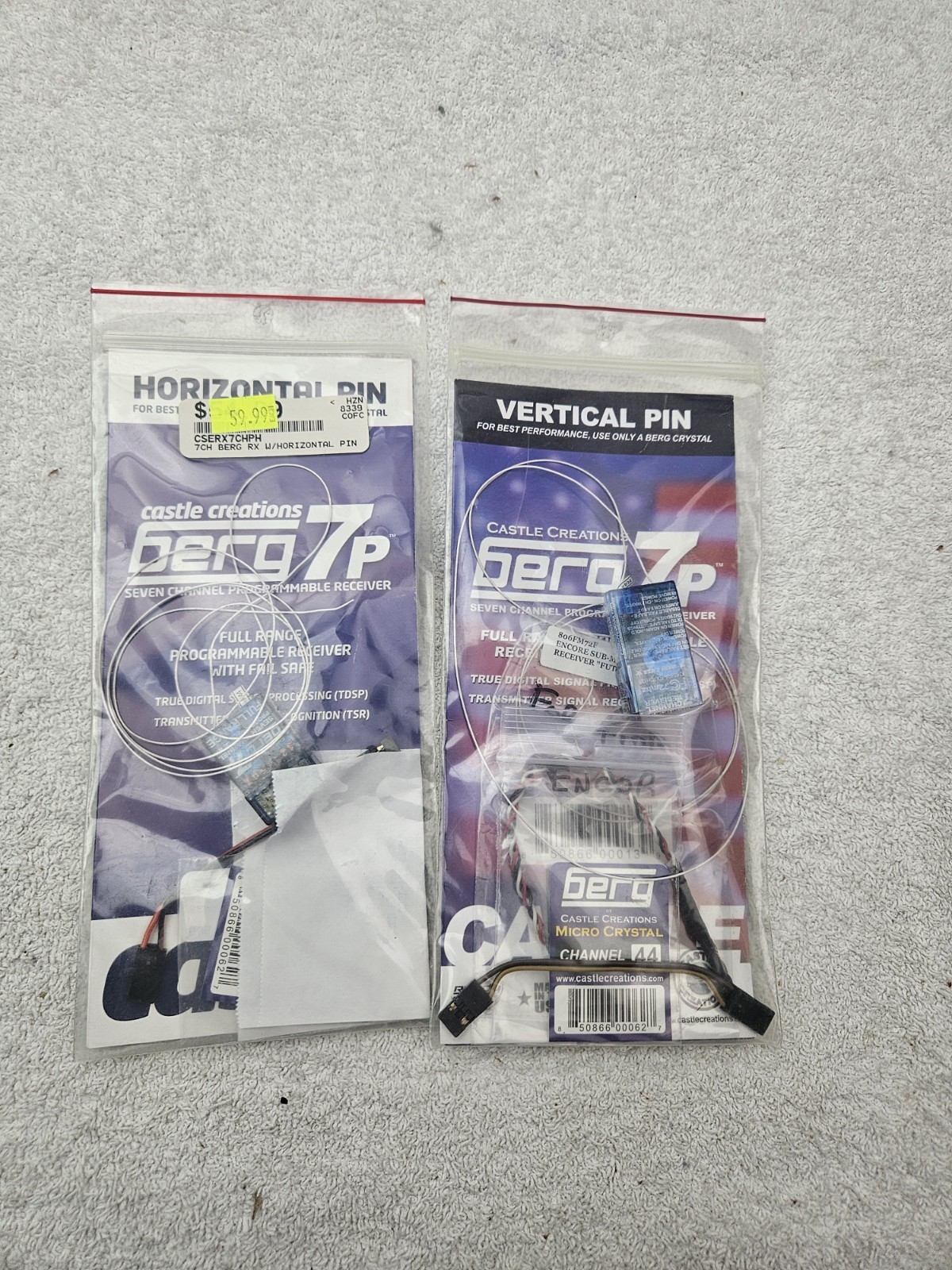 CASTLE CREATIONS BERG 7P VERTICAL & HORIZONTAL PIN LOT NEW