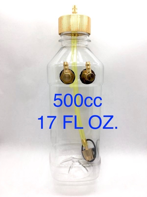 500ml (cc) 17oz Clear Fuel Tank with Metal Cap for RC Plane Gasoline Engine US