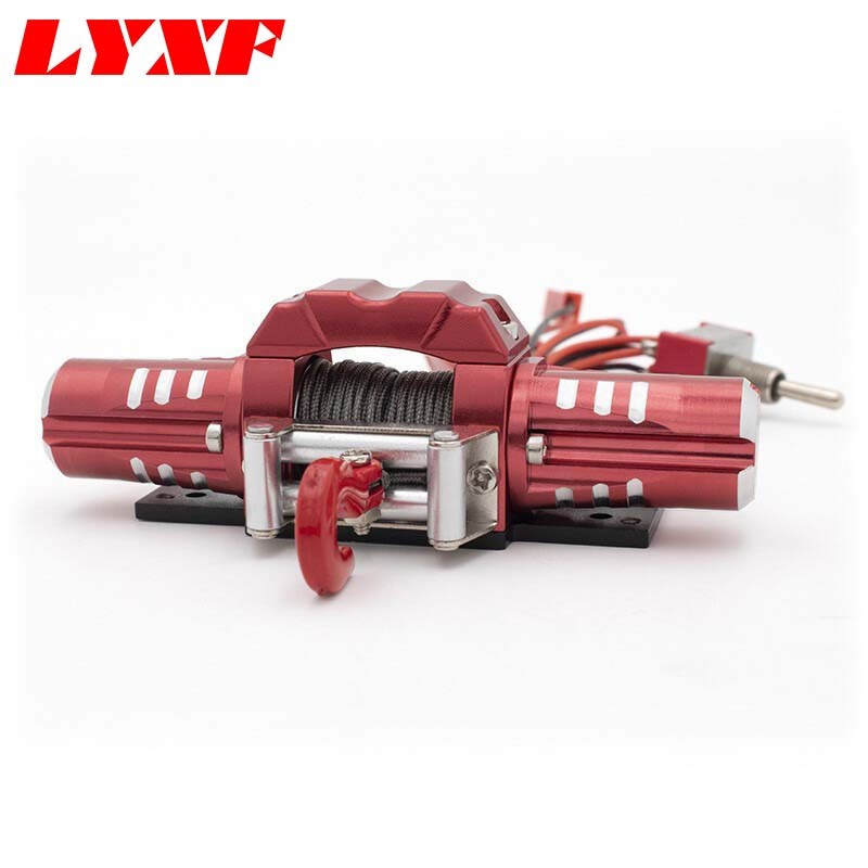 LYXF 1/10 RC Car Dual Motor Winch for RC Traxxas TRX-4 Axial SCX10 II SCX10