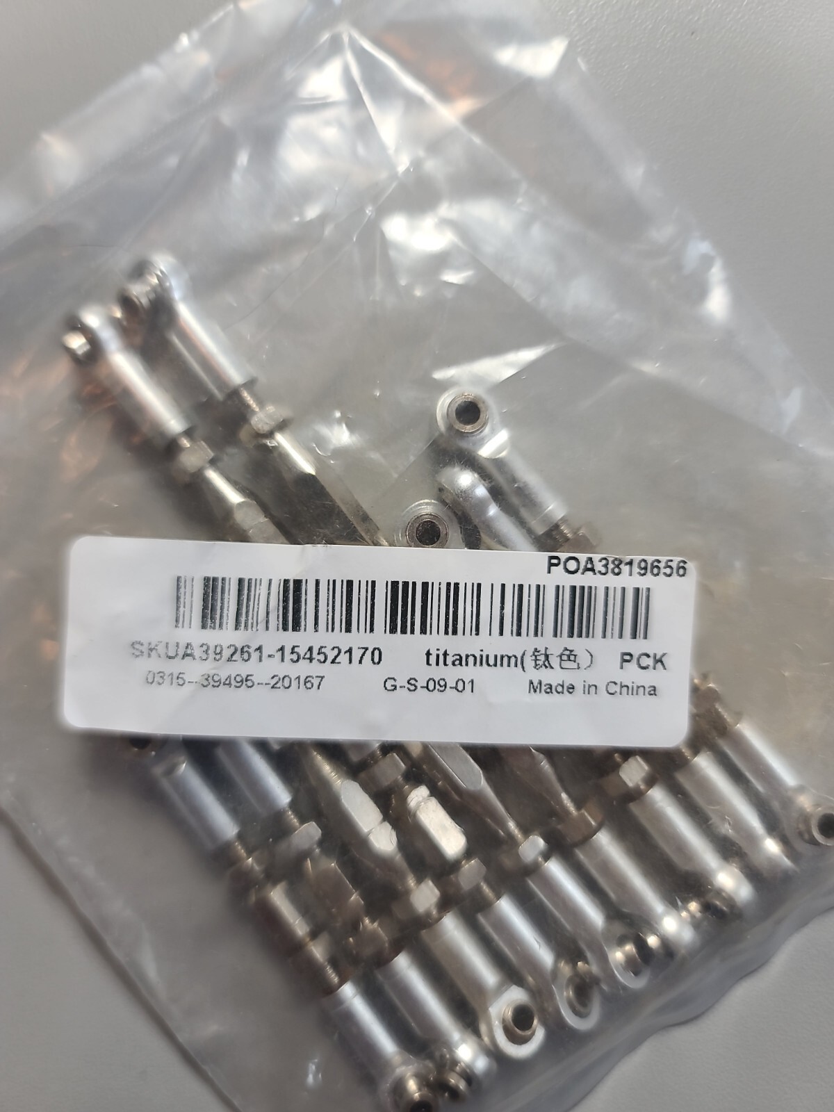 Metal Pull Rod Set Remote Control Car Replacement. Steering rod. 9/pk. Silver