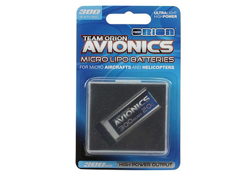 Team Orion Avionics LiPo Battery 300mAh 3.7V 20C Micro ORI60101