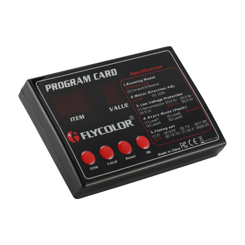 Flycolor 50A/70A/90A/120A/150A RC boat ESC Programing Card for RC Boat ESC