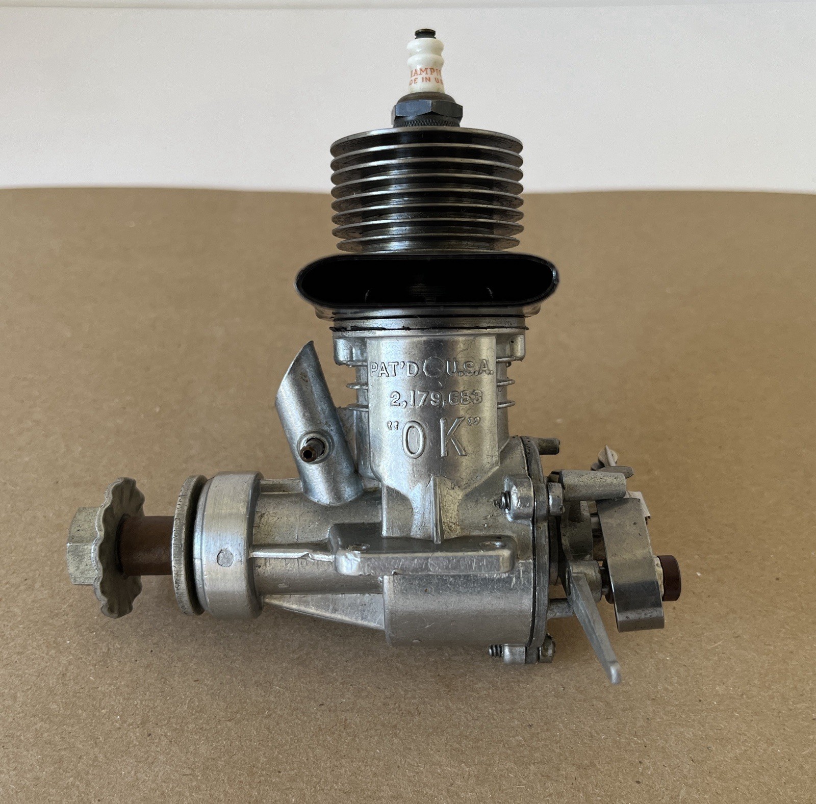 1947 Vintage OK SUPER 60 R/C Airplane Engine – Serial #55160 – Very Nice!