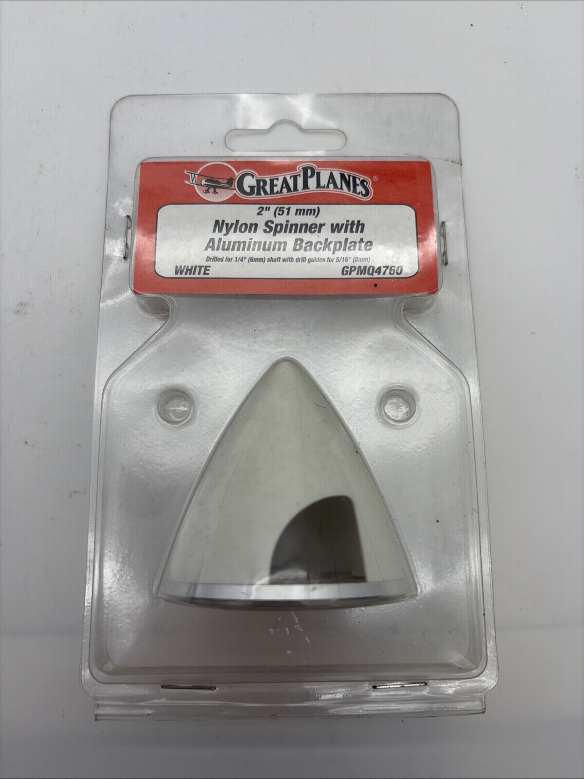 Great Planes 2” 51mm Nylon Spinner W/ Aluminum Backplate GPMQ4760 T13