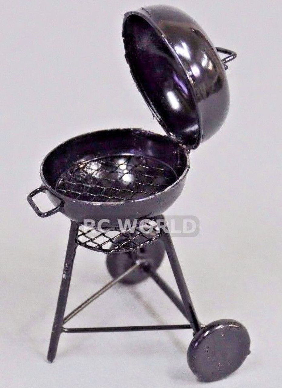 RC 1/10 Scale BBQ GRILL BARBEQUE All Metal -ROUND-