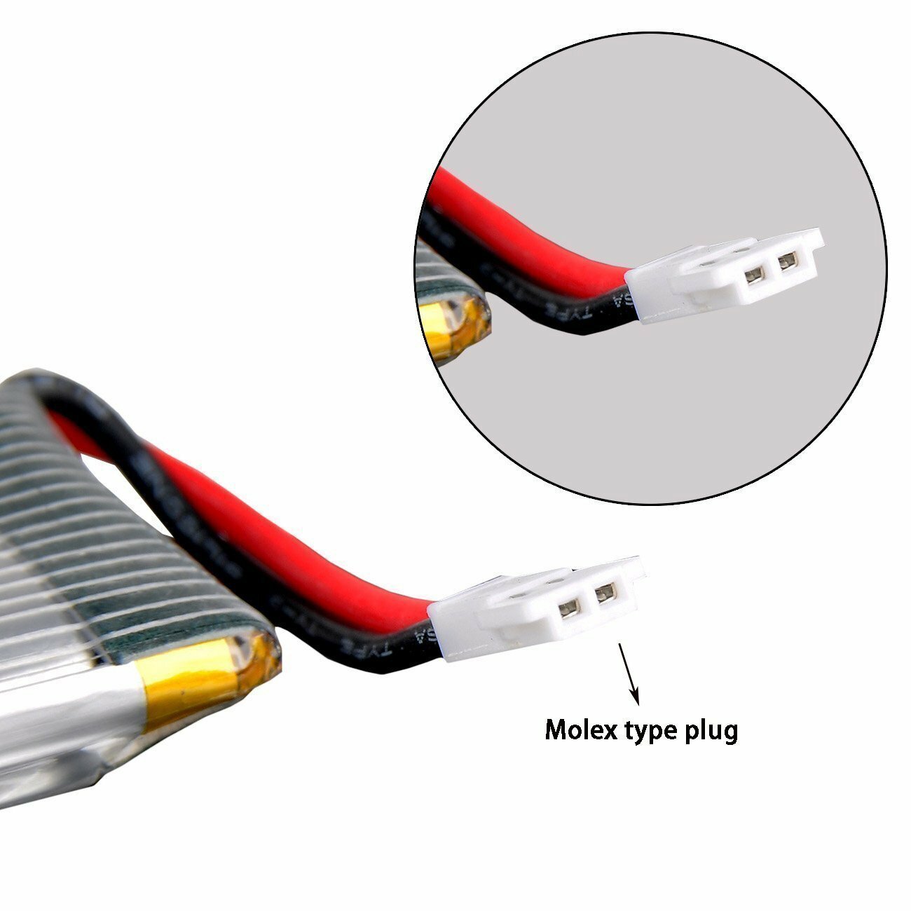 4pcs 650mAh 3.7V Lipo Battery With 4 in1 USB Charger for RC UAV Drone Vehicle