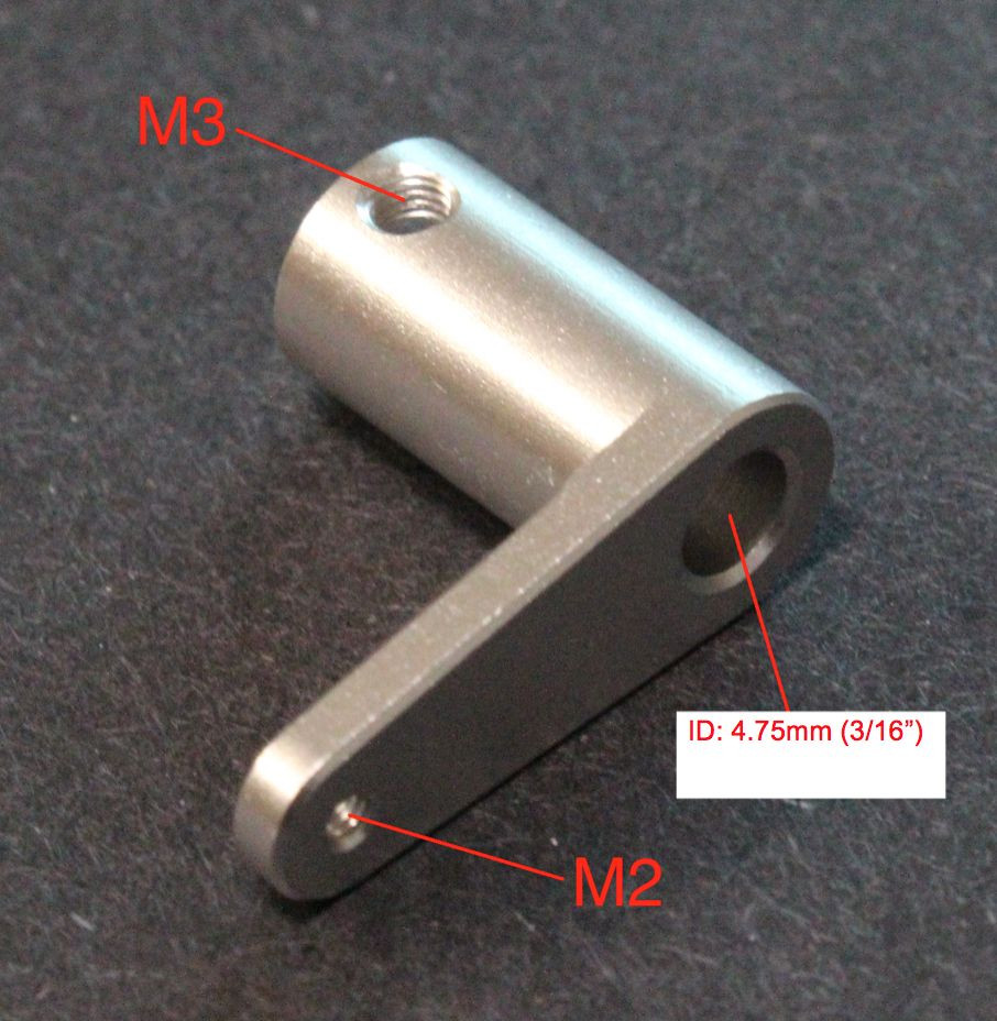1PC CNC Aluminum Alloy Gas Engine Throttle Arm RC Model (No Screw Include)