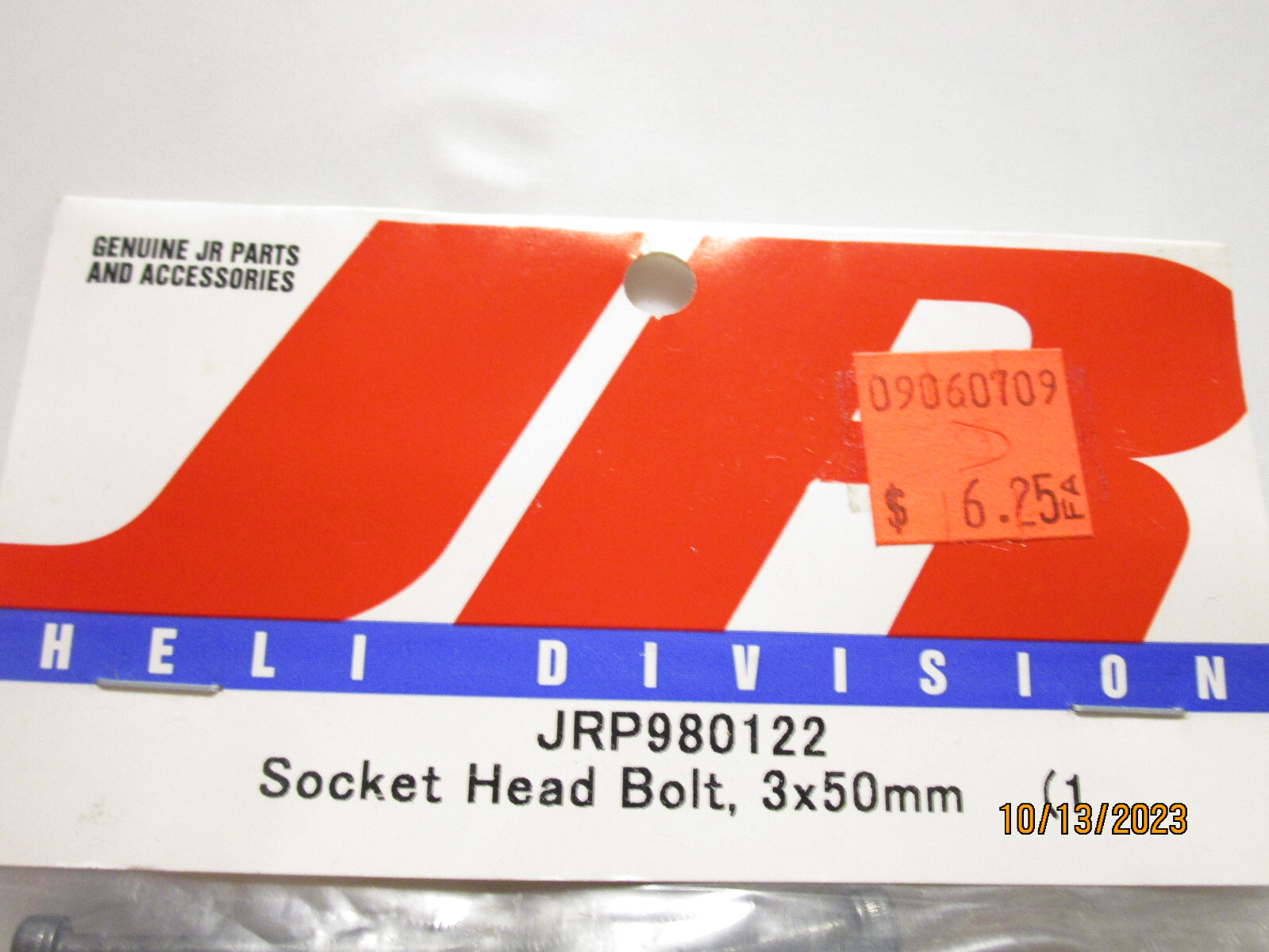 JRP980122 Metric Socket Head Bolts 3x50mm (10), by JR Helicopter