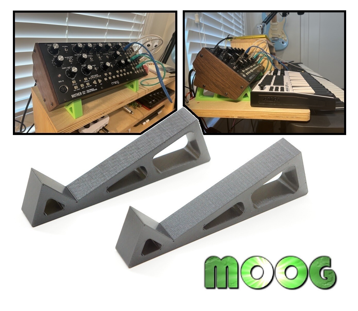 Angled Display Stand Holder MOOG Mother-32, DFAM Ergonomic, Behring