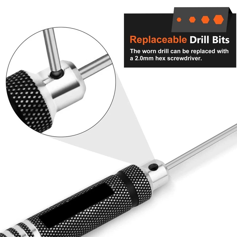 4Pcs Hex Screwdriver Set RC Tools Kit 1.5/2.0/2.5/3.0 mm for RC Helicopter Boat