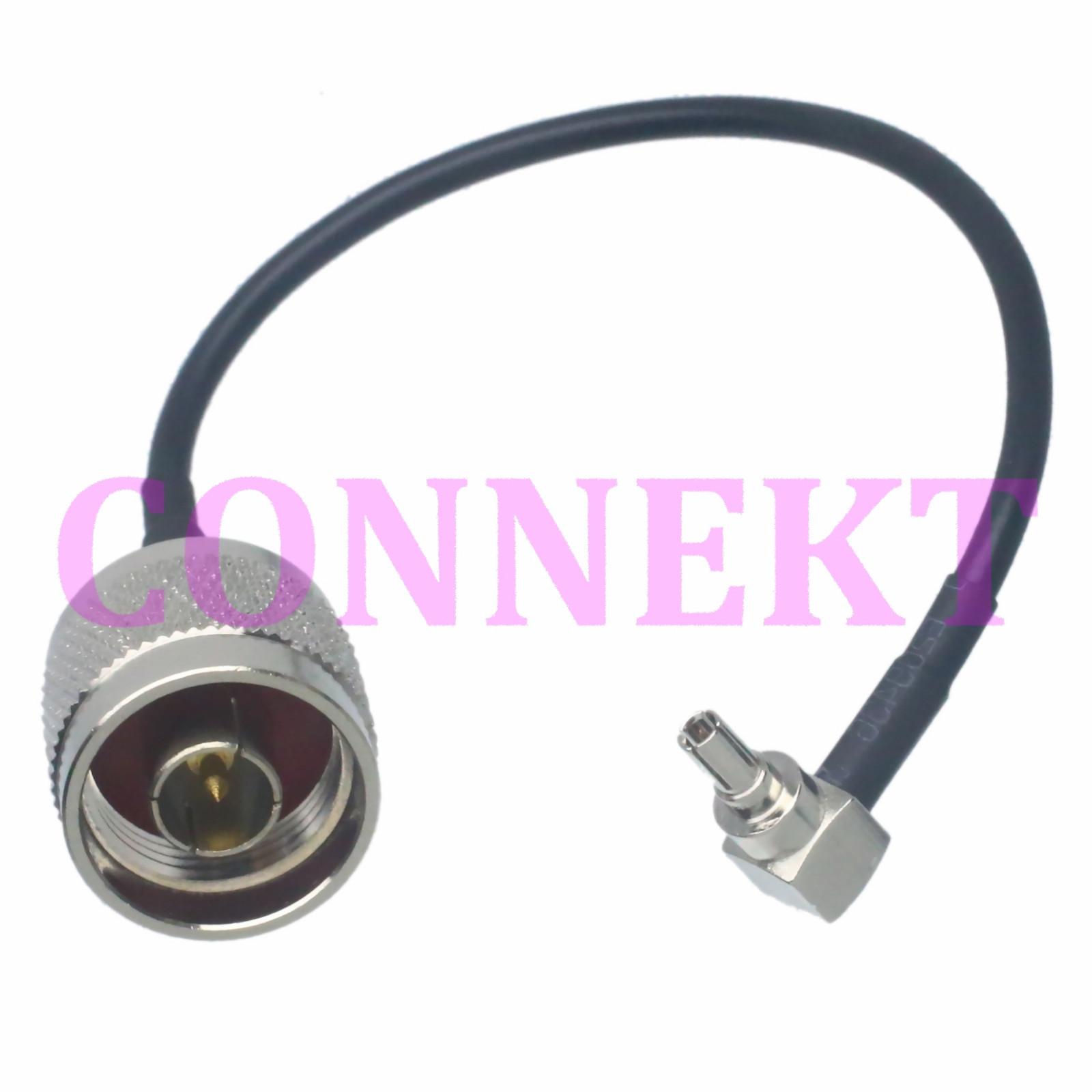 CRC9 male right angle to N male plug RG174 cable jumper pigtail 3G modem