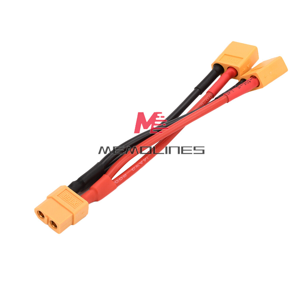 XT60 Connector Extension Lead Wire Male-Female 10cm 14AWG Silicone Wire for RC