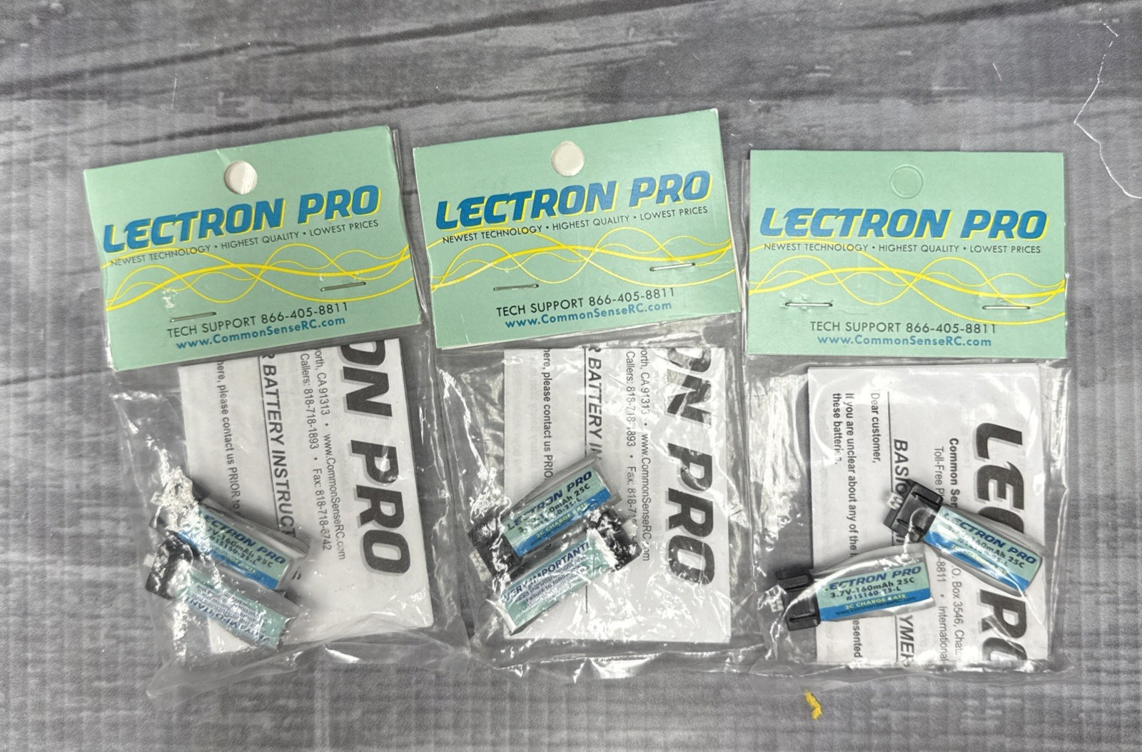 Brand New Lectron Pro 3.7 volt 160mAh 25C Lipo Battery 6 pcs Blade nCPX Nano CPX