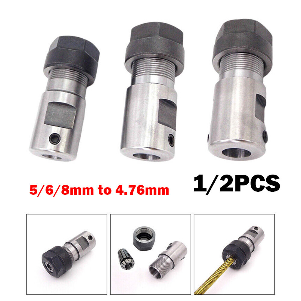 1/2pc Flexible 5/6/8mm to 4.76mm 3/16 Shaft Coupling Collet Joint for RC Boat US