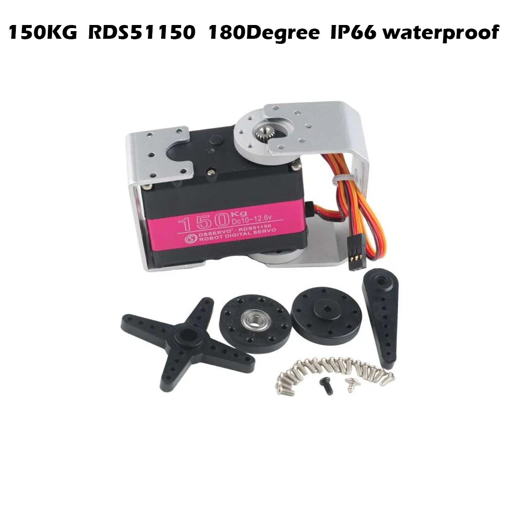 7-150KG Digital Robot Servo Metal Gear Motor Double-Shaft 180/270 Degree For Rc