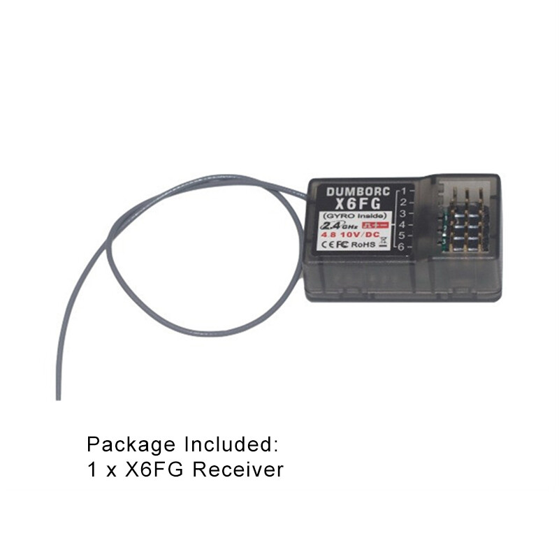 For DUMBORC X4 6 channels Gyroscope Radio Transmitter Receiver X6F/X6FG 2.4ghz