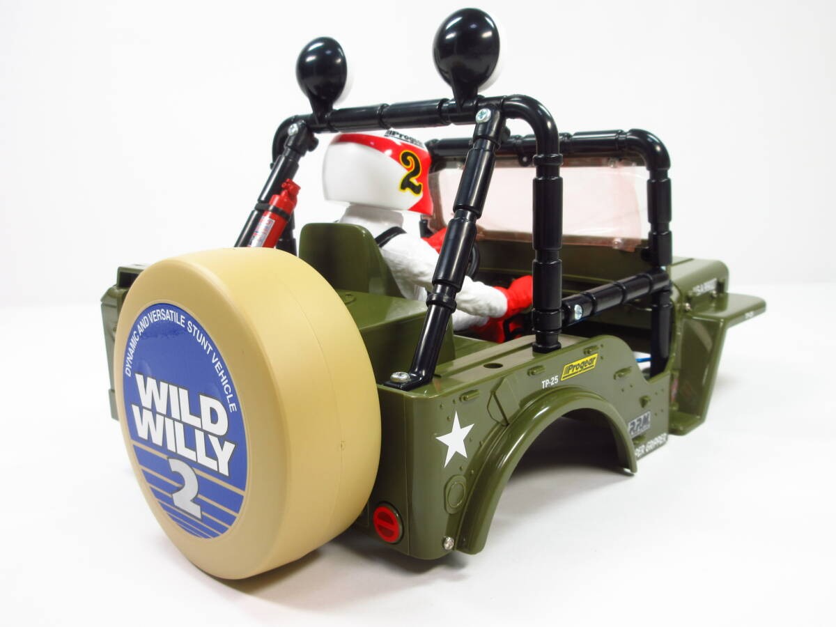 Tamiya Wild Willy 2 XB Painted Body Driver Figure WR-02 1/10 RC New Japan