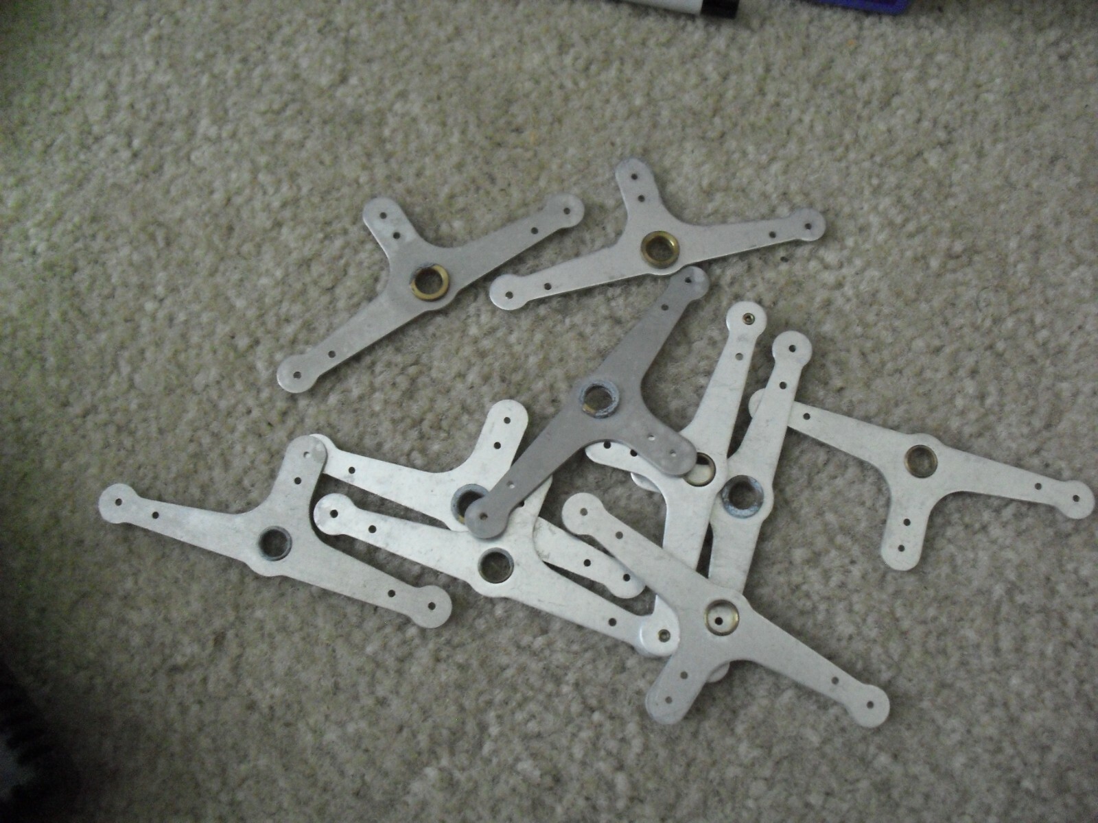 Lot of 10 New Old Stock R/C Airplane 3 1/4″ Wide Bell Crank Brackets