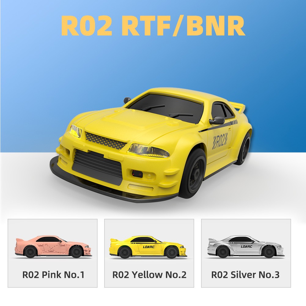 LDARC R02 Mini Rc Sports 1/64 Simulated Electric Remote Control Model Car Tablet