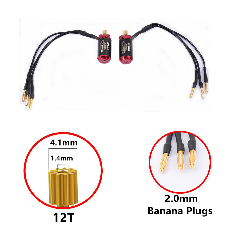 9IMOD 1224 1621 2204 Motor 30A ESC Brushless Combo For RC 1/18 1/24 Crawler Car