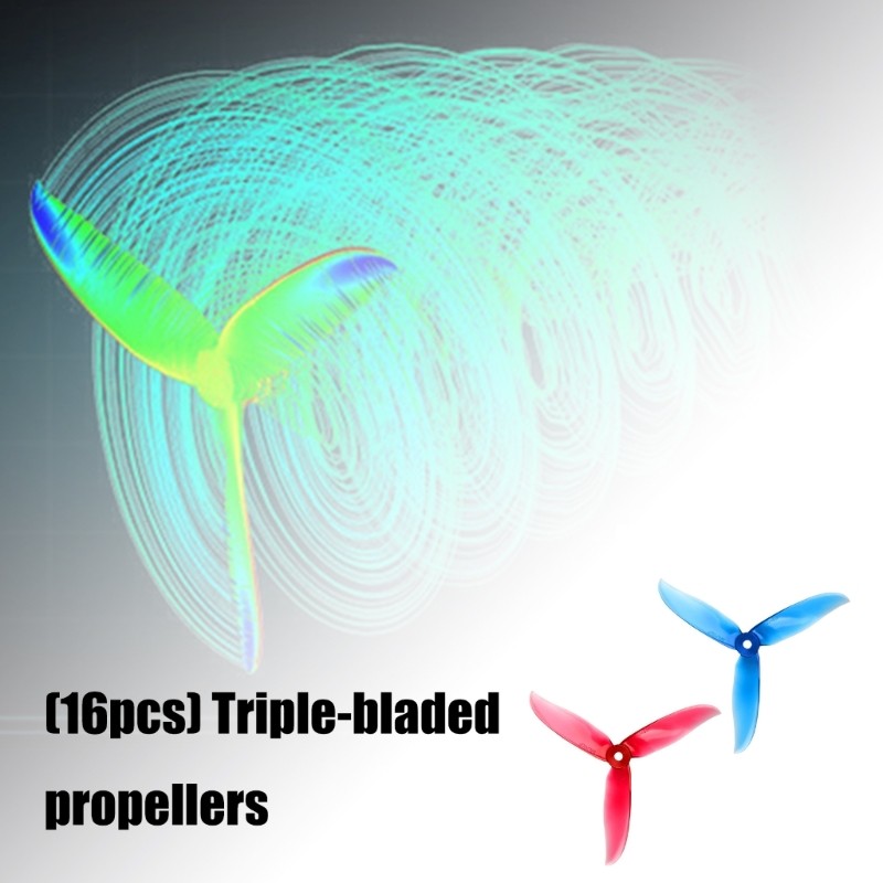 16 Pieces Three Propellers Material Compatible with Various
