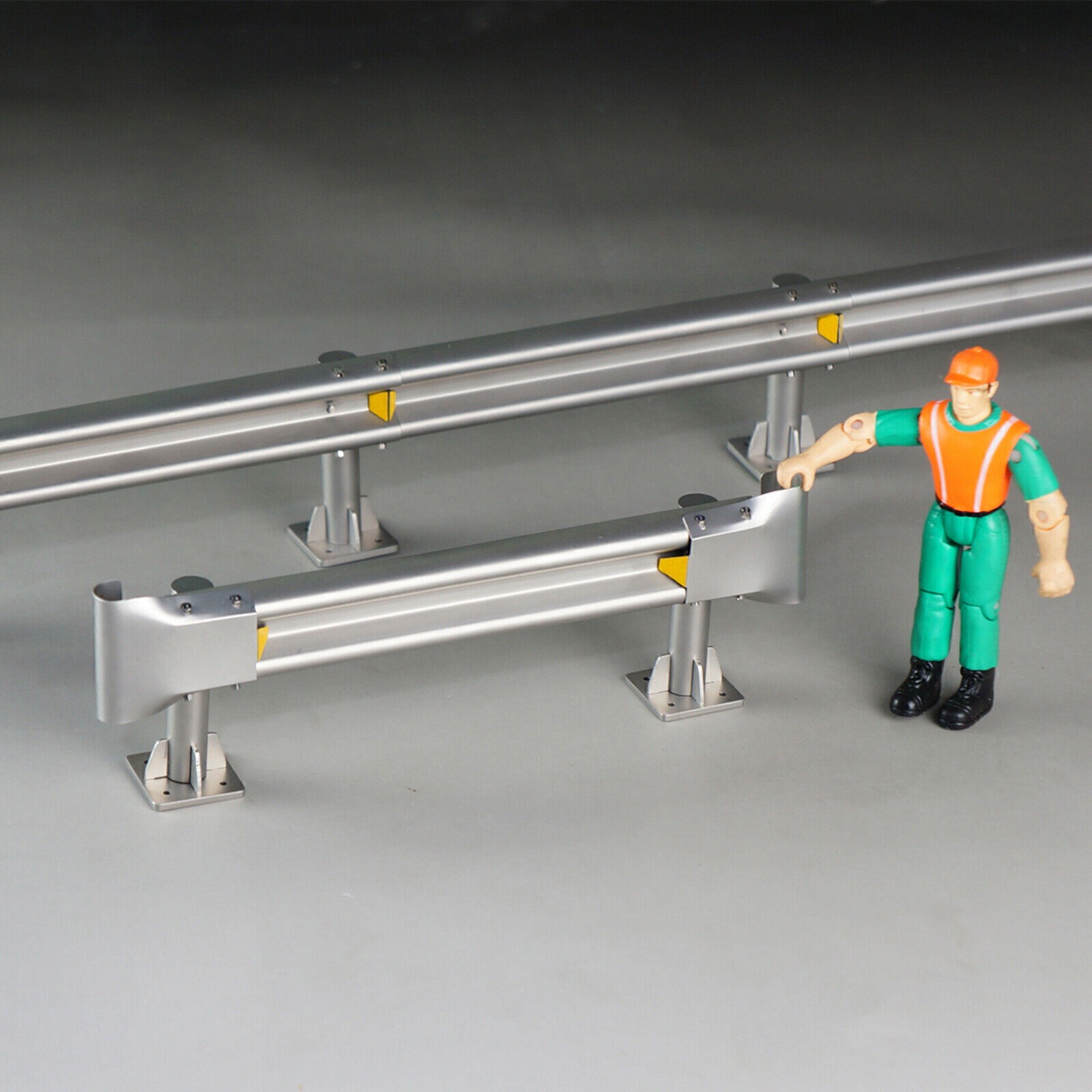 Metal Highway Guardrail for 1/14 Tamiya Tractor Truck 1/10 RC Climbing Car Parts