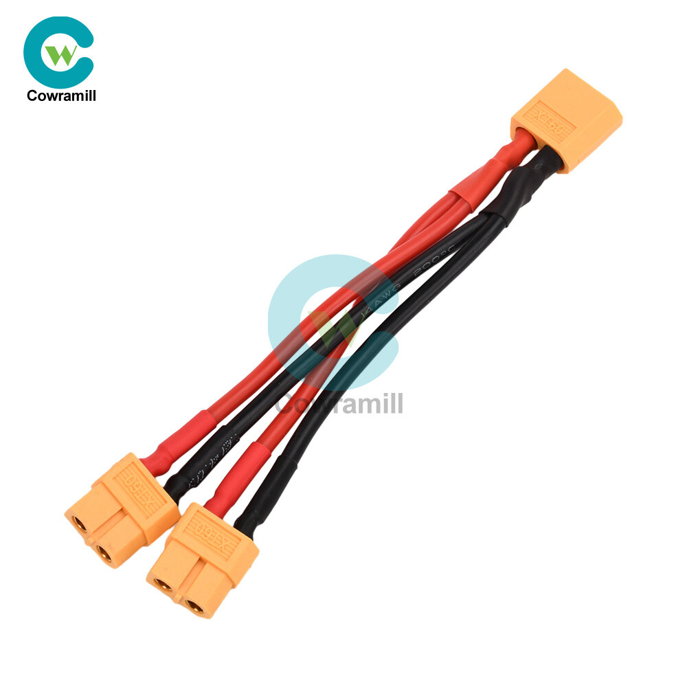 14AWG XT60 Male/Female Wire Parallel Battery Connector Extension Cable for RC