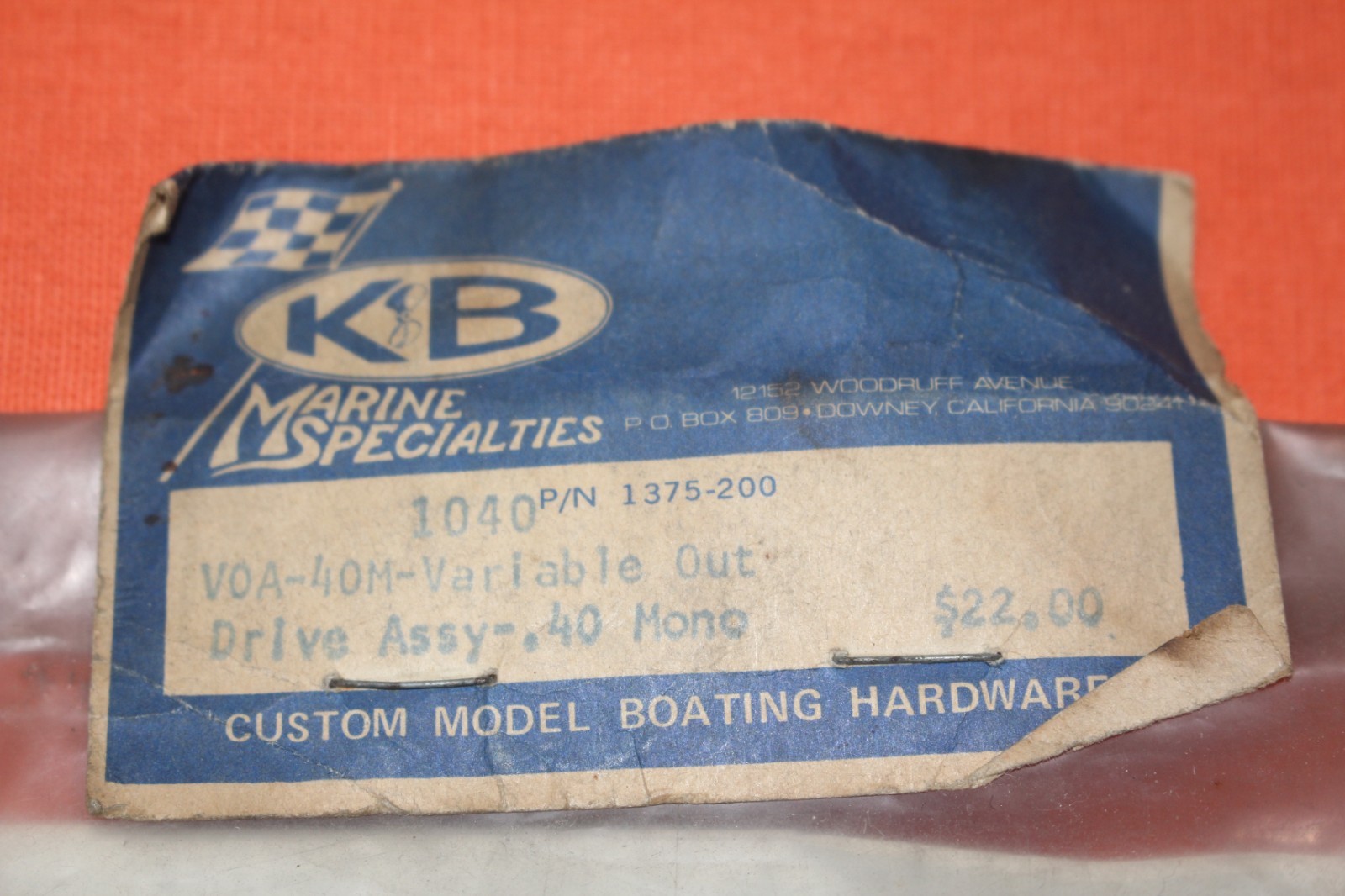 NEW RC BOAT PART – K&B MARINE SPECIALTIES & OCTURA & AEROMARINE