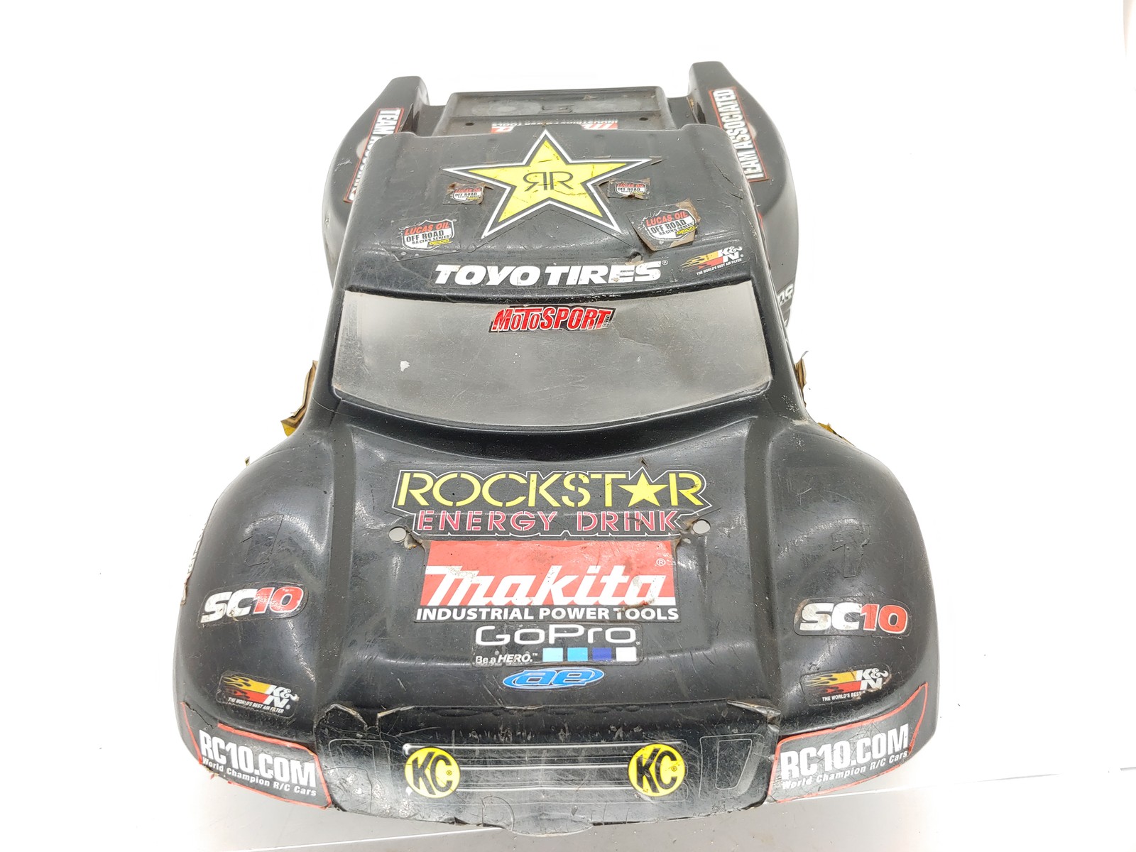 Used/Bashed: Rare Team Associated SC10 2wd Race Replica Rockstar Energy Body