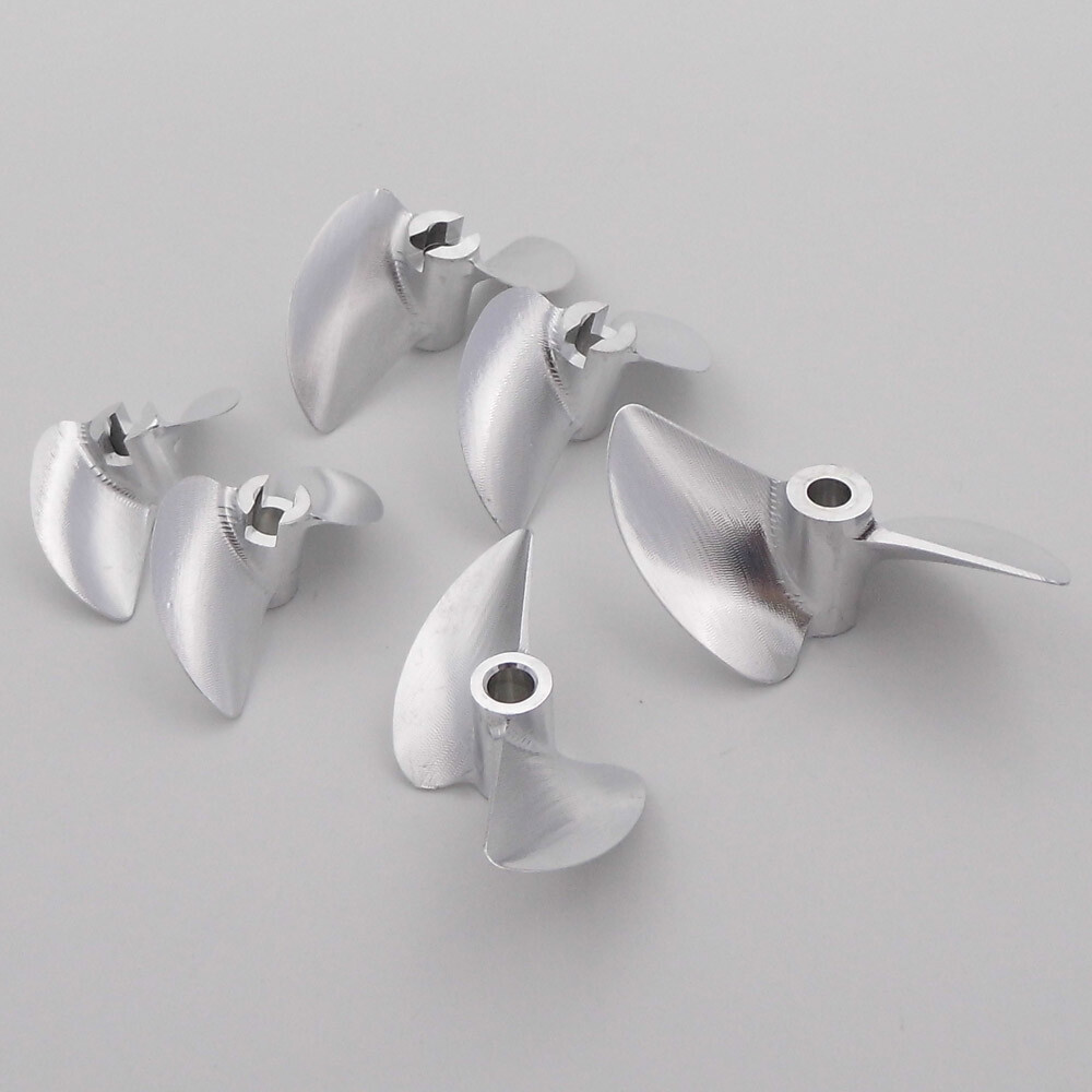 4mm shaft 2 blades Metal Aluminum Propeller 30mm-45mm for RC Racing Boat Motor