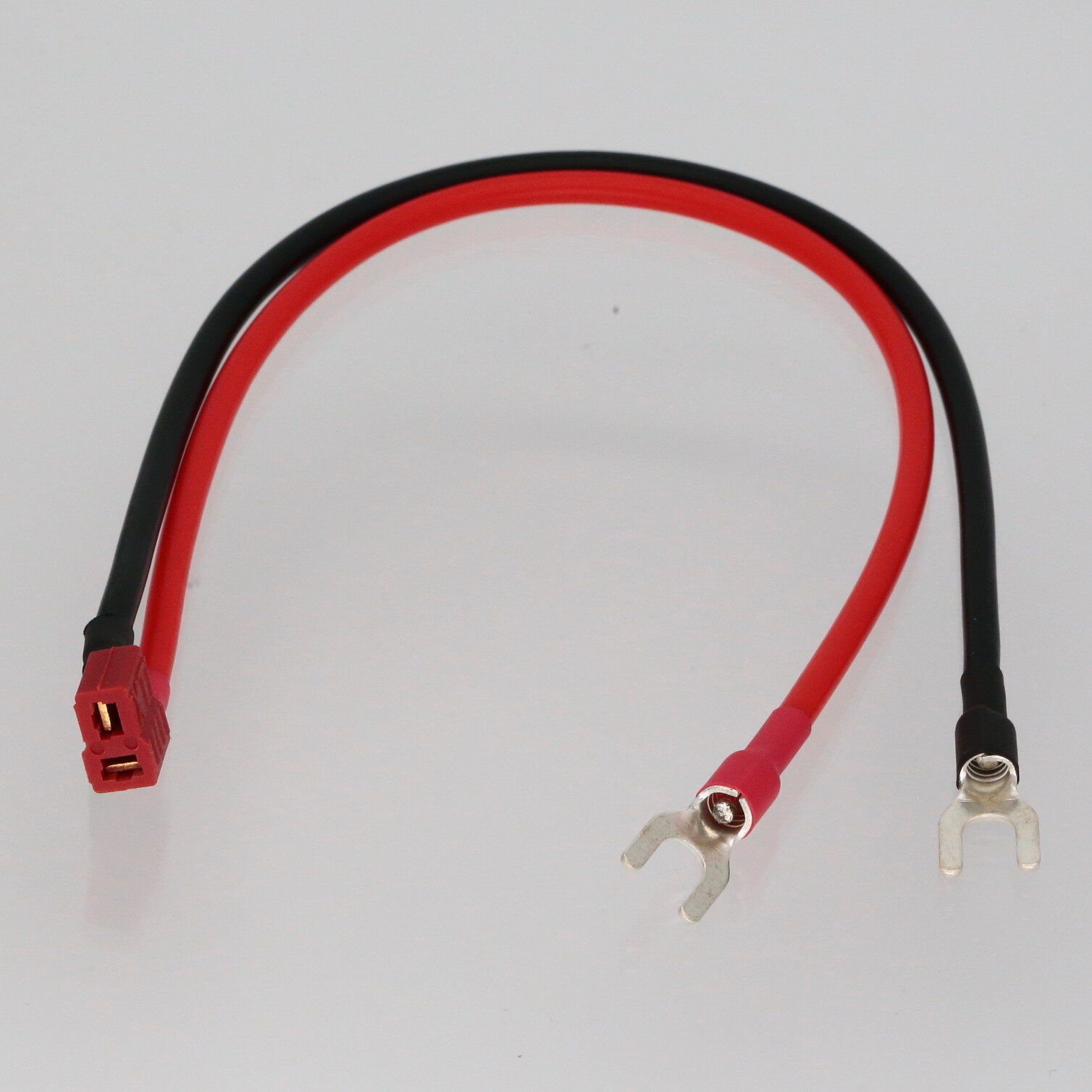 T-Plug Deans Female to Spade Fork open Terminal battery charging 12awg 1FT Cable