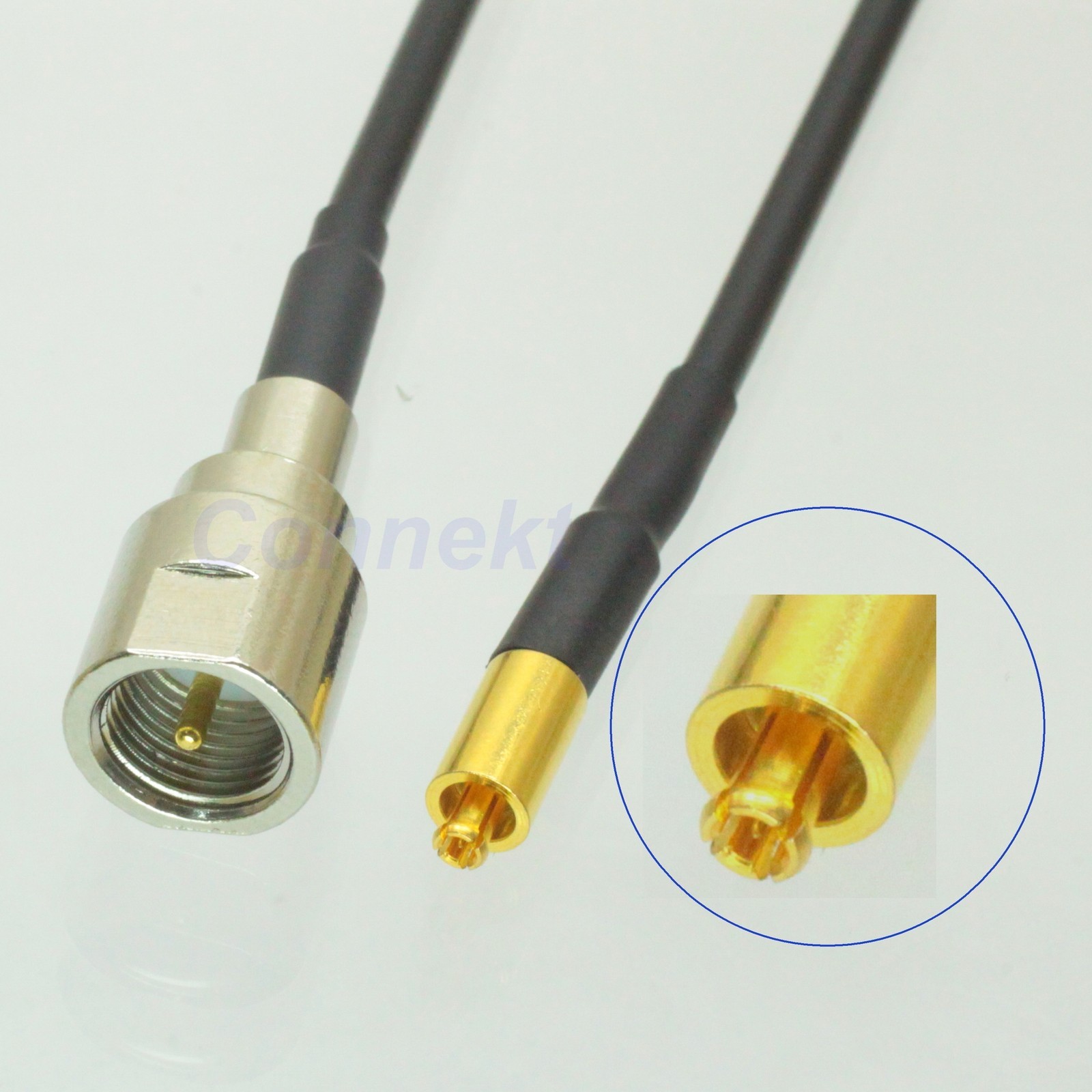 FME male to MC-Card male straight RG174 cable jumper pigtail 15cm
