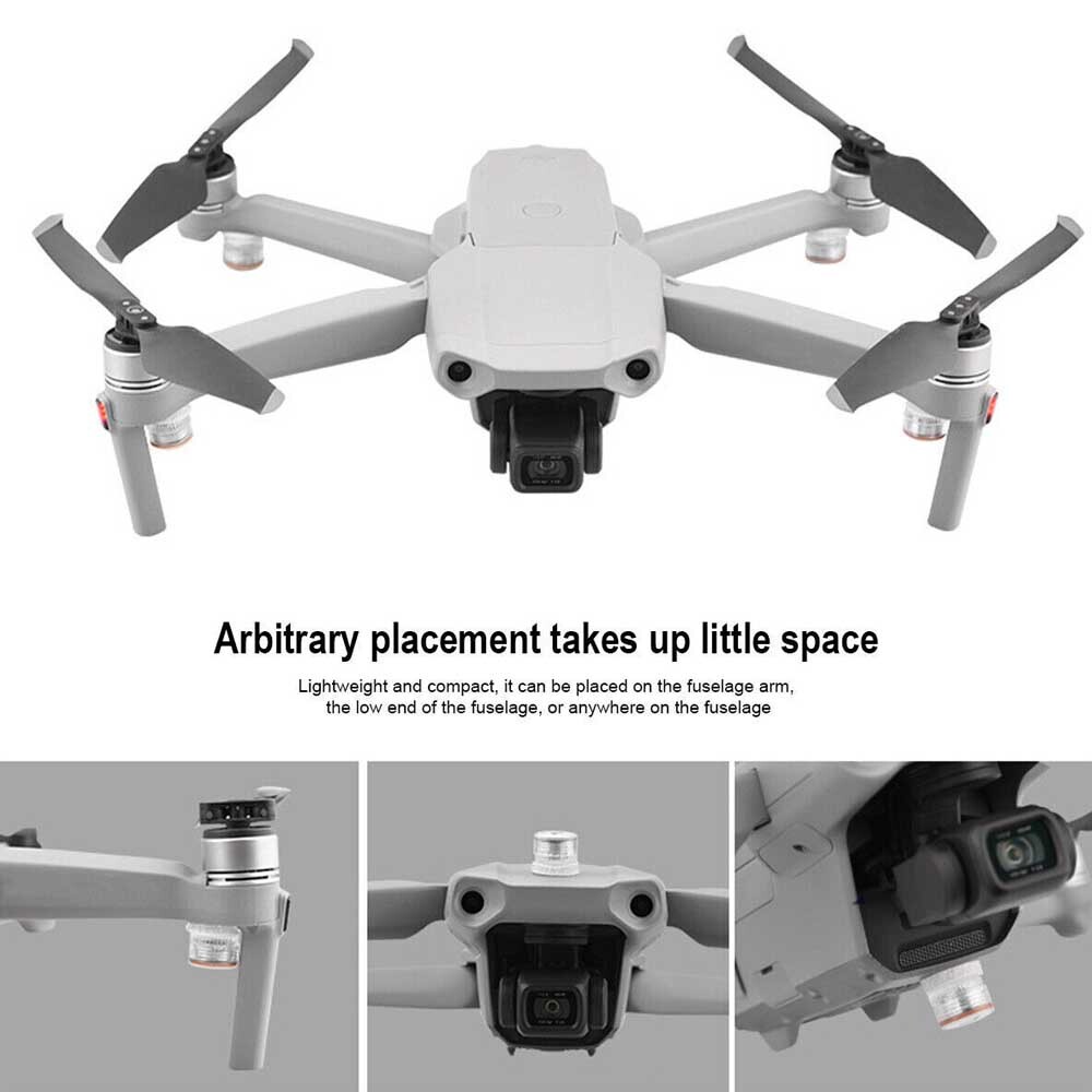 8 set Drone Strobe Light Emergency Lightweight Flash Signal Lamp for DJI Mini 2
