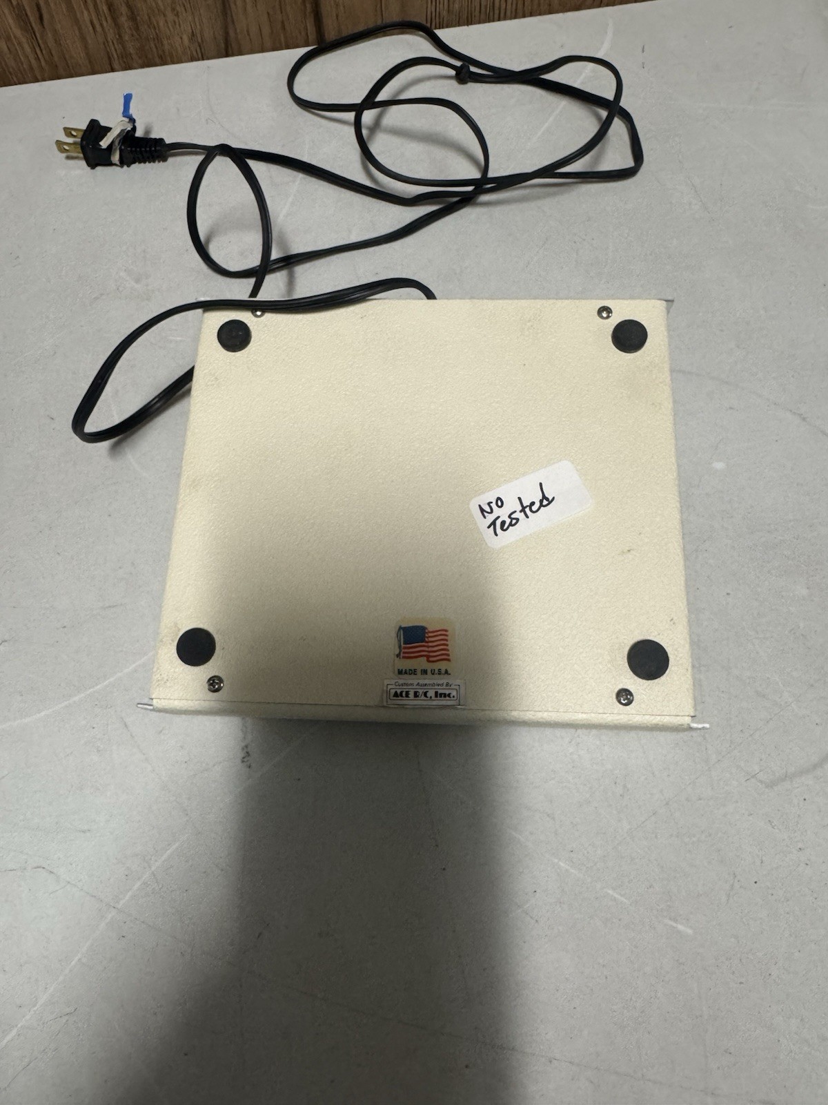 ACE RC DigiPace II Ni-Cd Battery Charger TX RX RC System Untested