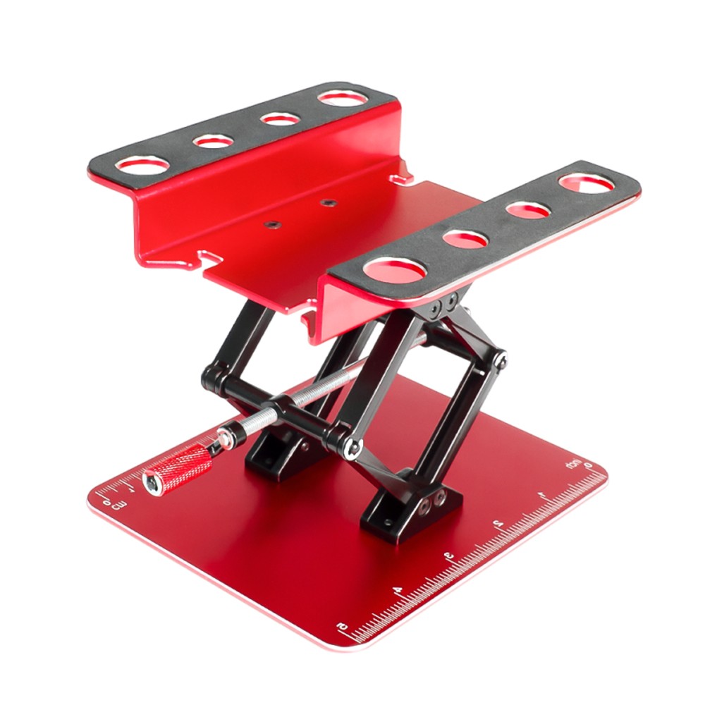 9IMOD RC Car Repair Stand Metal Work Station Adjustable for 1/10 RC Crawler Car
