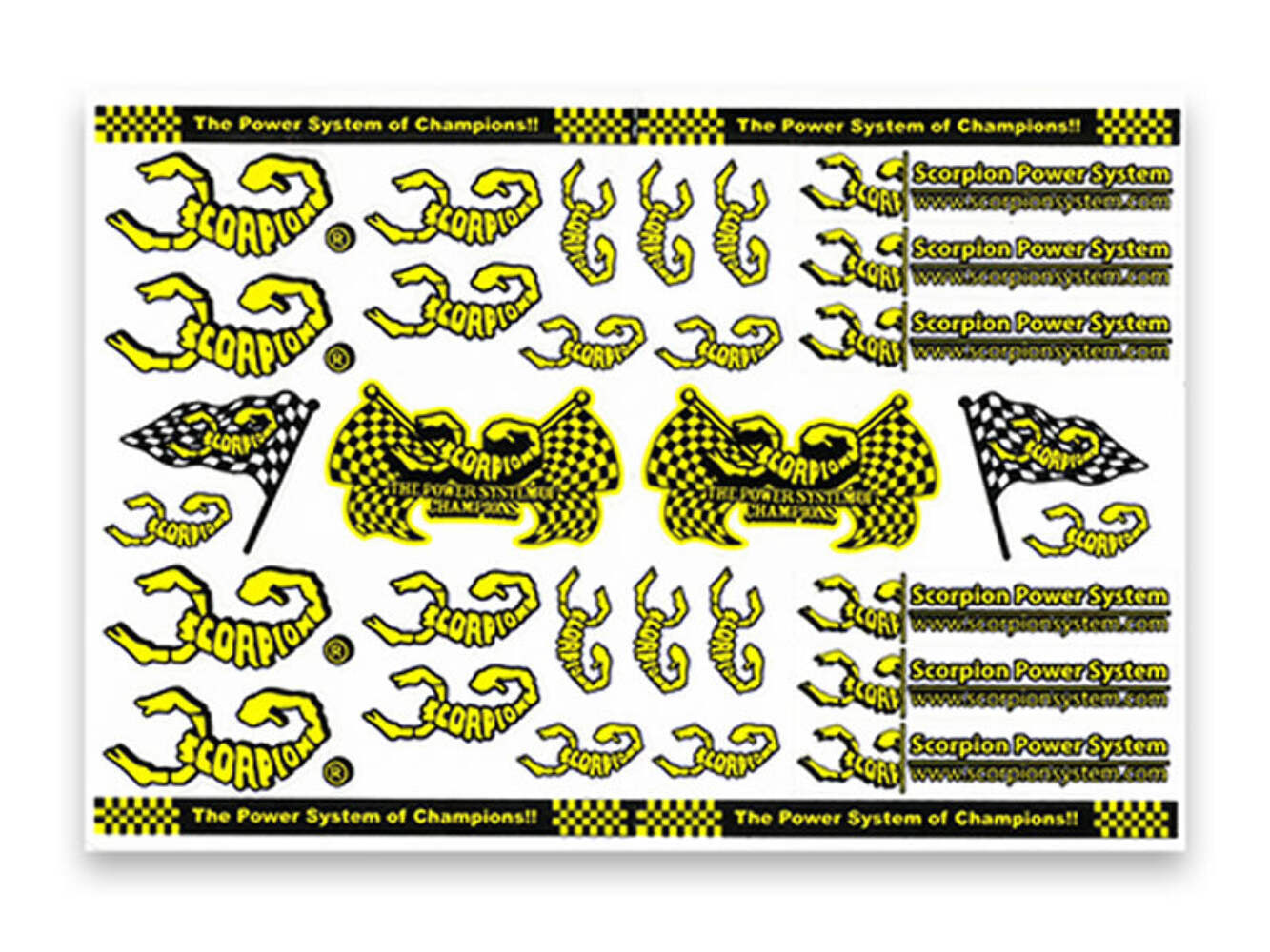 Scorpion Decal Sticker 006 White (A4 Size) : S_Sticker_006
