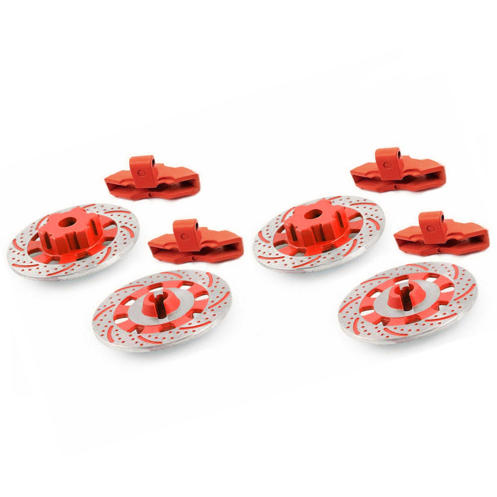 4Pcs Red Brake Disc Calipers For TRAXXAS UDR Unlimited Desert Racer 1/7 RC Car B