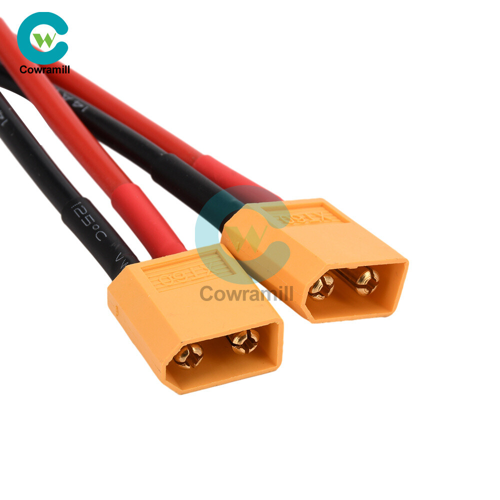 14AWG XT60 Male/Female Wire Parallel Battery Connector Extension Cable for RC
