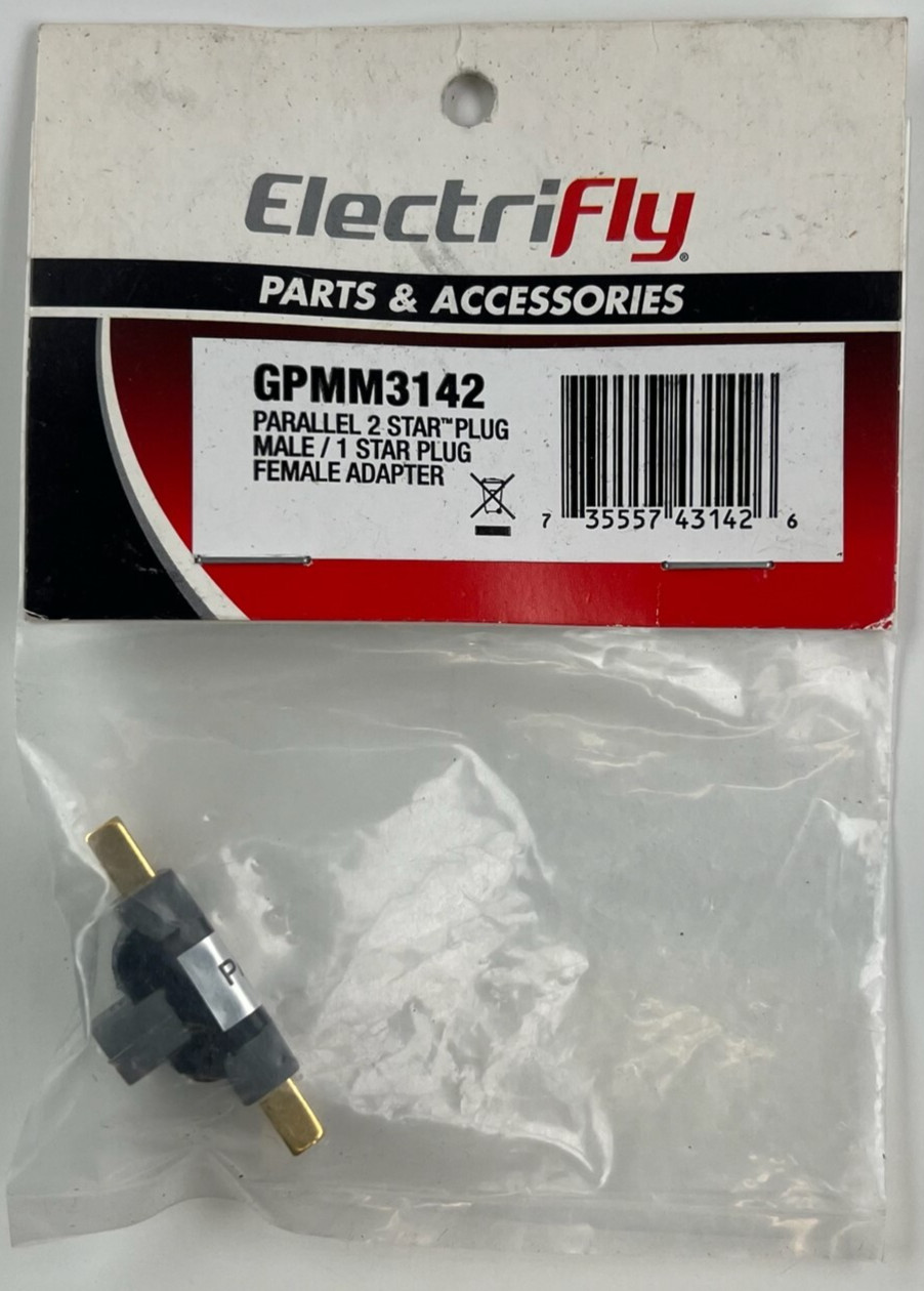 Great Planes ElectriFly GPMM3142 Parallel Parallel Star 2 to 1 Adapter New