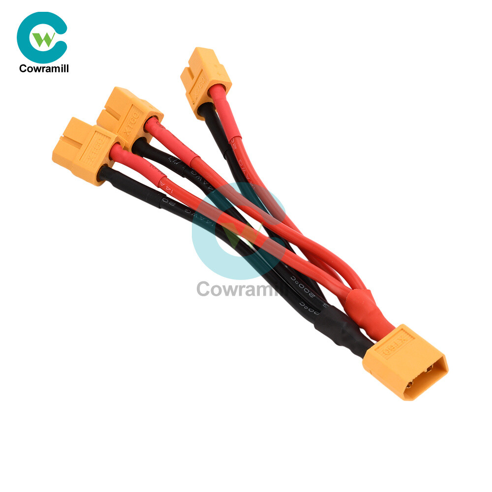 14AWG XT60 Male/Female Wire Parallel Battery Connector Extension Cable for RC