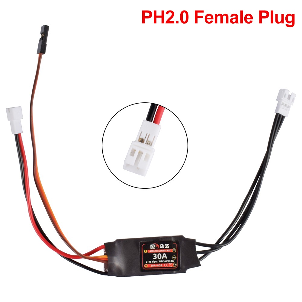 ​9IMOD AM32 Brushless ESC 80A 40A 30A Mini ESC for 1:10 1:18 1:24 RC Crawler Car