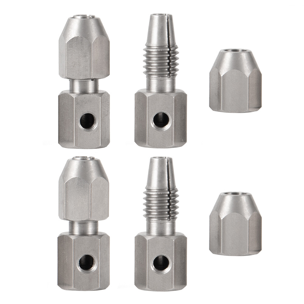CNC 3.17/4/5/6mm to 4mm Flex Collet Coupler Motor Shaft for RC Boat coupling