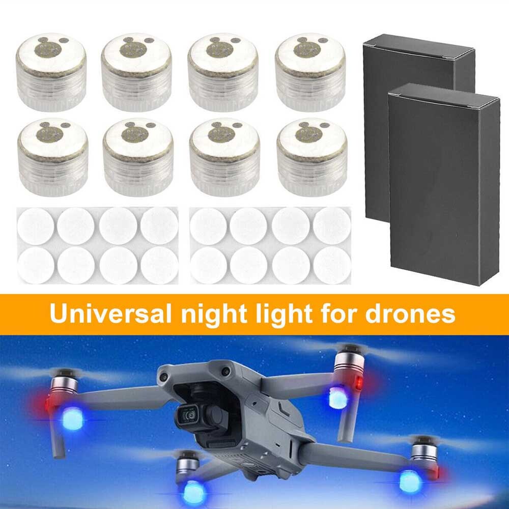 8 set Drone Strobe Light Emergency Lightweight Flash Signal Lamp for DJI Mini 2