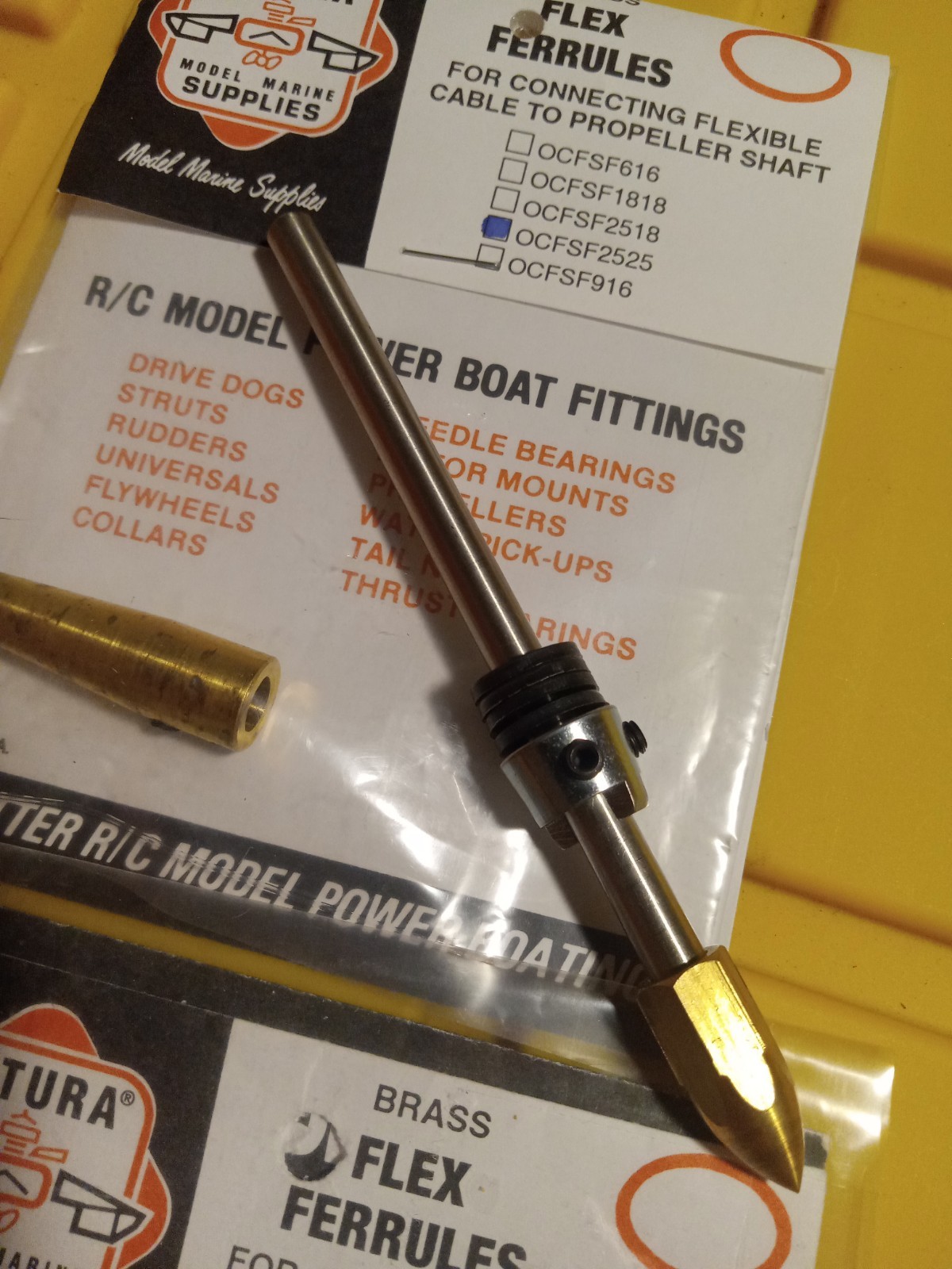 OCTURA .250 1/4″ SHAFT, DRIVE DOG, THRUST WASHER PARTS ASSEMBLY.