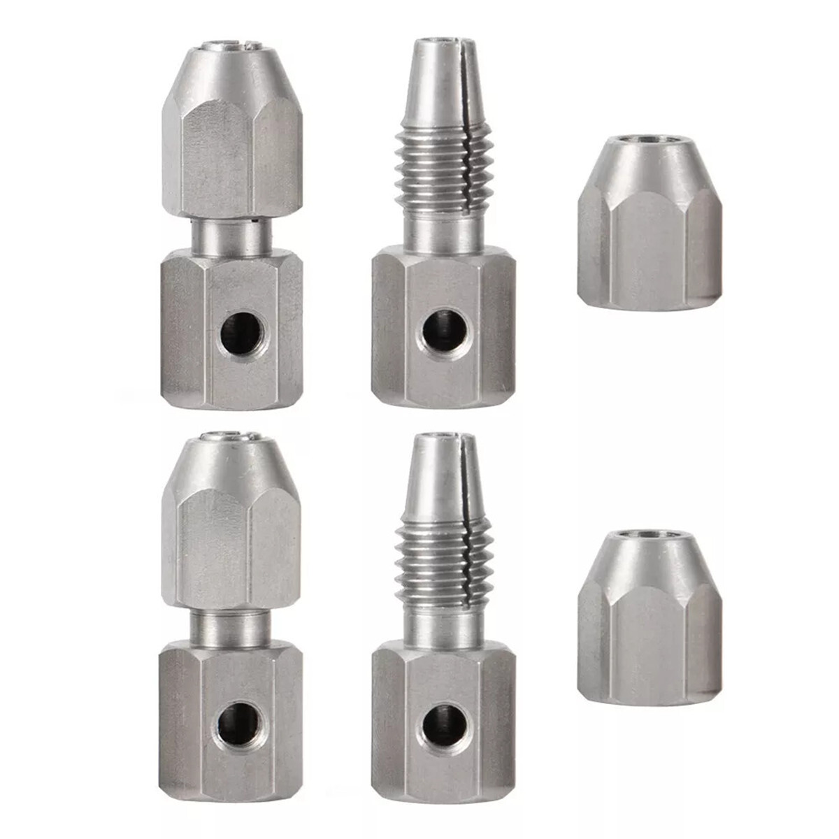 CNC 3.17/4/5/6mm to 4mm Flex Collet Coupler Motor Shaft for RC Boat coupling