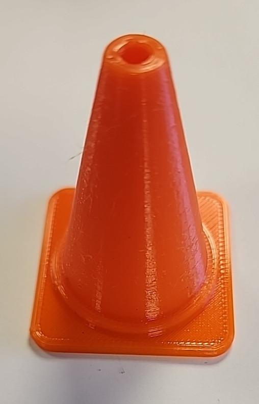Ten (10) Orange Traffic Safety Cones for Scale RC New 3D printed 2.0 inch tall