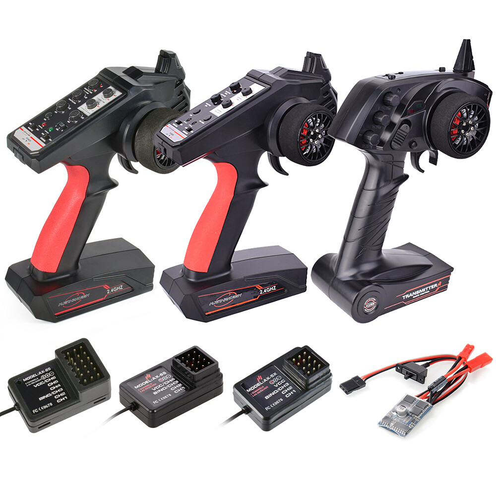 AUSTAR RC Transmitter Receiver 2.4G 3CH 4CH 6CH Kit for RC 1/10 1/8 Car