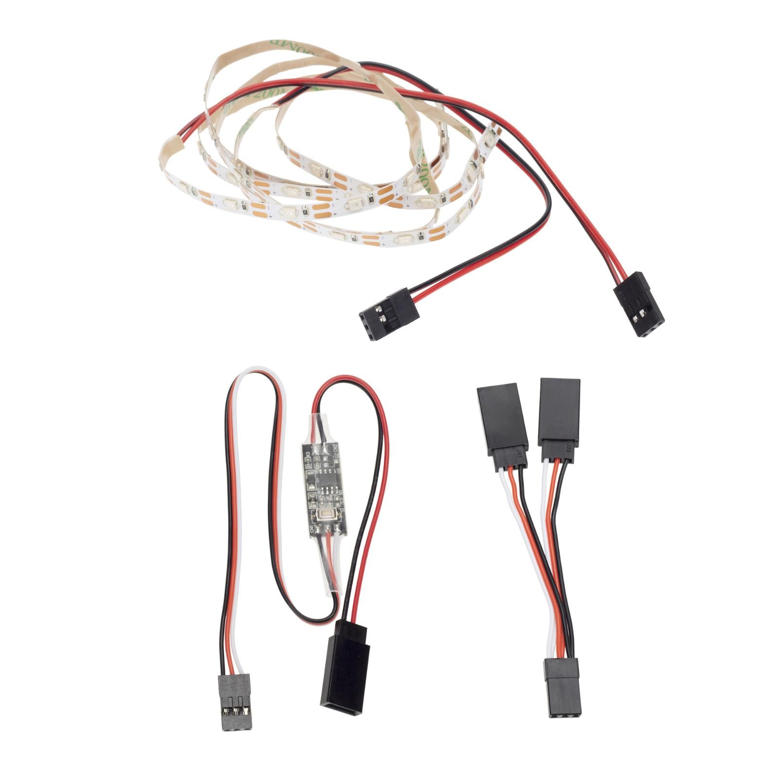 Remote Control LED Light Strip Kit For RC Fixed Wing Airplane Flying Wing Plane/