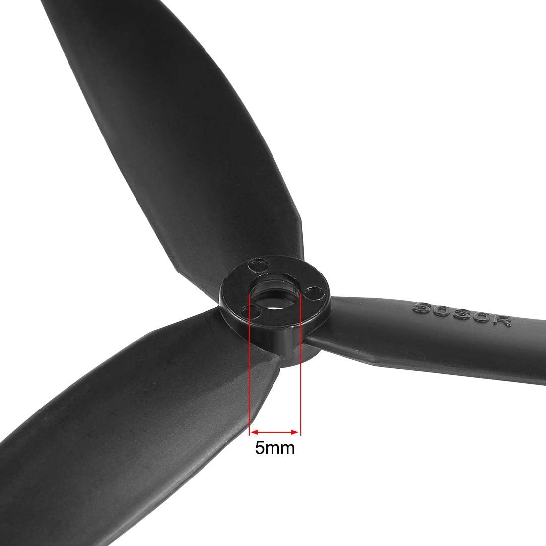 RC Propellers 5030 5X3 Inch 3-Vane Multi-Rotor for Aircraft, Nylon Black 1 Pair