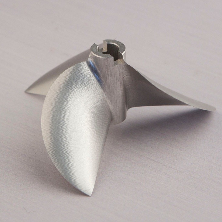 67mm 3-Blade CNC Aluminum Propeller 6.35mm Shaft Hole for Gasoline RC Boat